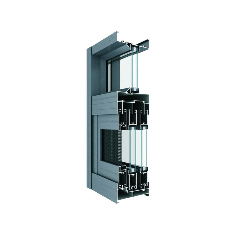 WT96D three rail sliding window with fly screen