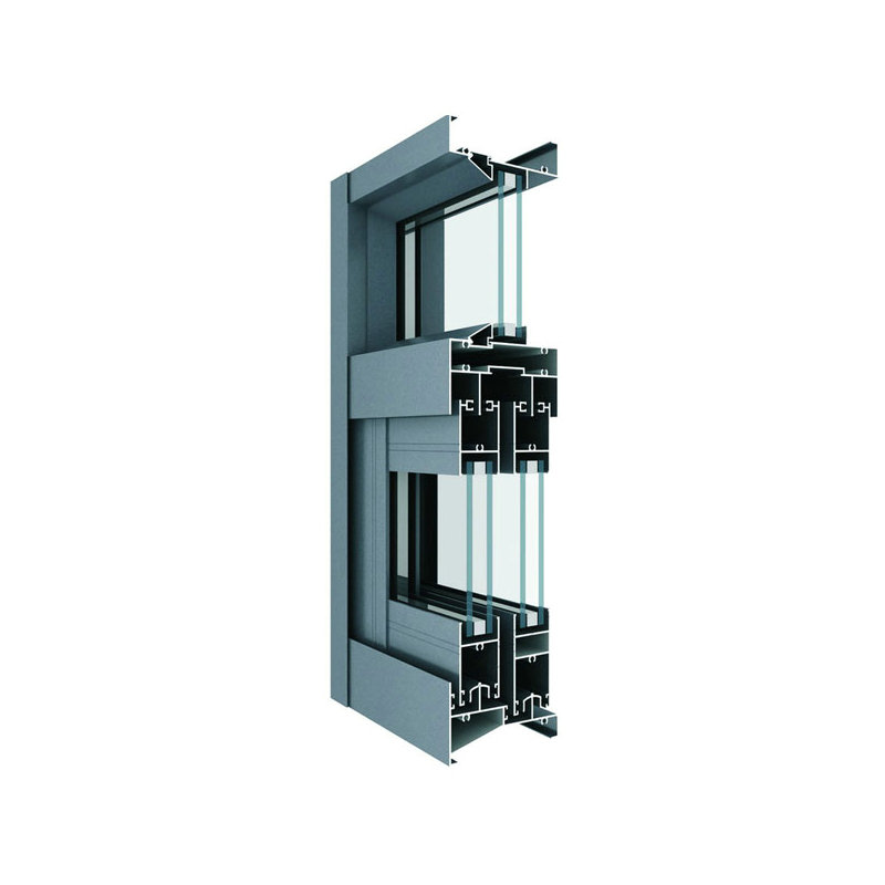 WT115A three rail sliding window with fly screen